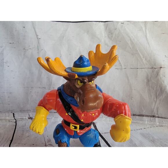 Vintage 1992 Playmates TMNT Teenage Mutant Ninja Turtles Monty Moose Figure - Picture 2 of 9